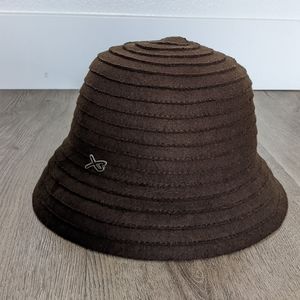 Vintage Betmar NY Hat 100% Wool Bucket Hat Brown